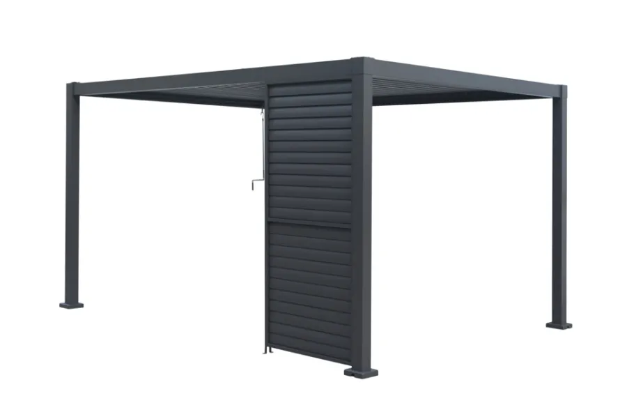 Sale Outfit Sidepanel med justerbare lameller til pergola 4 meter -