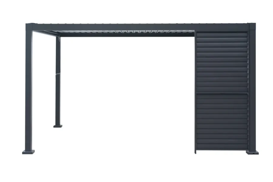 Sale Outfit Sidepanel med justerbare lameller til pergola 4 meter -