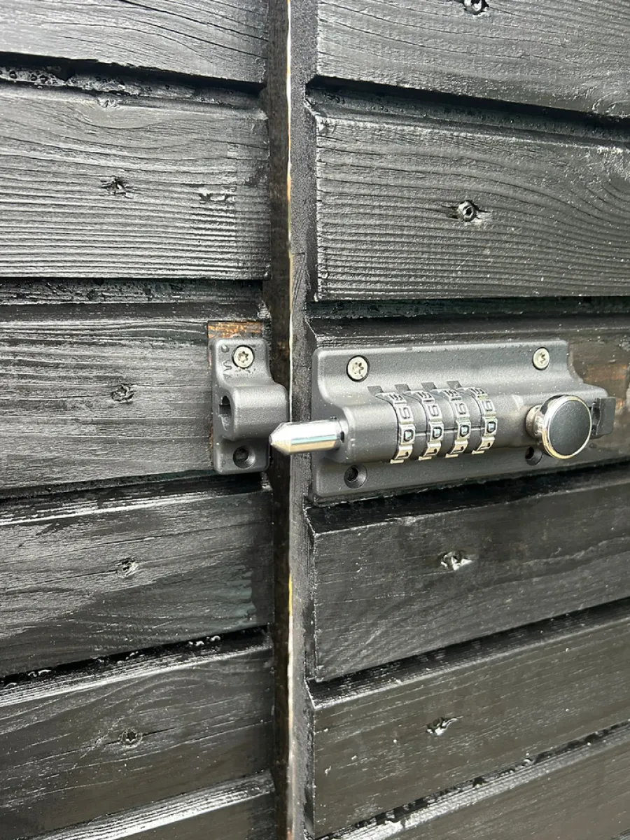 Clearance The Lock Skåtelås med kodelås 120 x 48 mm Svart