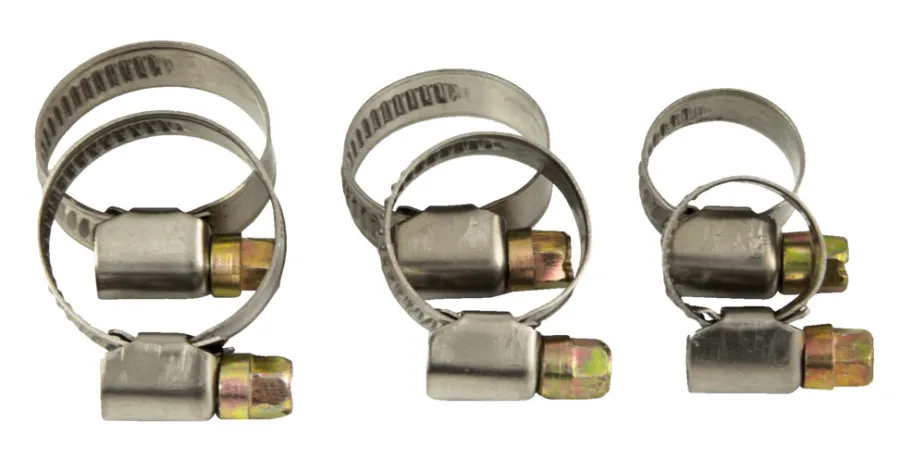 Online Slangeklemmer mix 3/8" - 1/2" - 3/4" - 6 stk.
