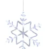Clearance Stemning Snøfnugg med 24 LED akryl Ø40 cm