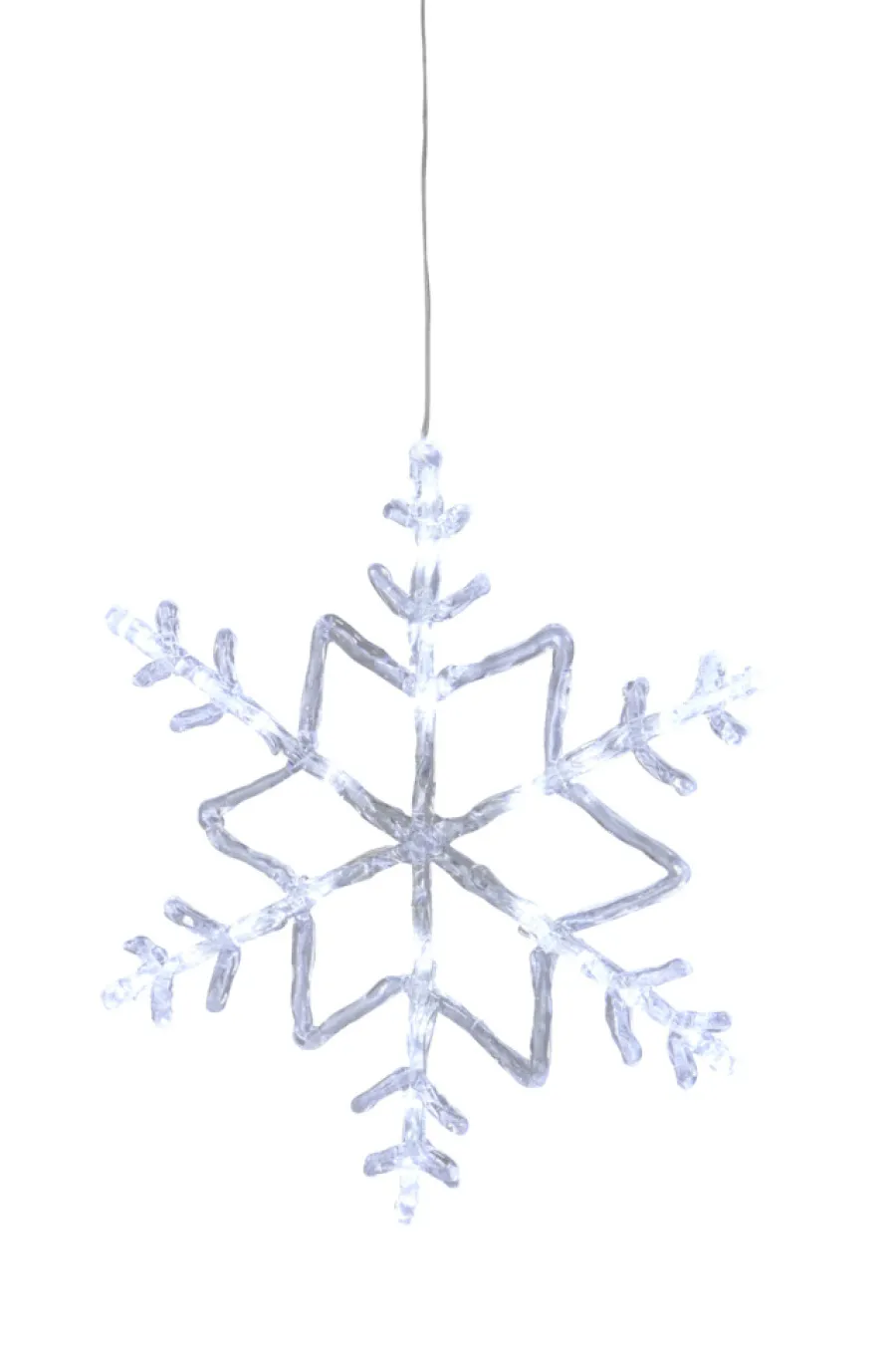 Clearance Stemning Snøfnugg med 24 LED akryl Ø40 cm