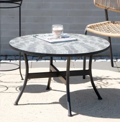Discount Sunlife Sofa/loungebord Rom mosaikk Ø76 cm - ® Multi/svart