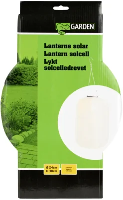 Best Garden Solcellelykt avlang Ø24 x H38 cm – ®