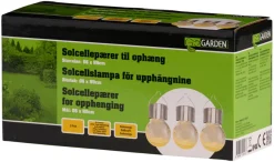 Clearance Garden Solcellepære glass/metall Ø6 cm 3-pk. - ® Sølv