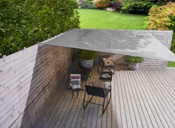 Outlet Sunlife Solseil Alba firkantet 3,6 x 3,6 meter - ® Grå