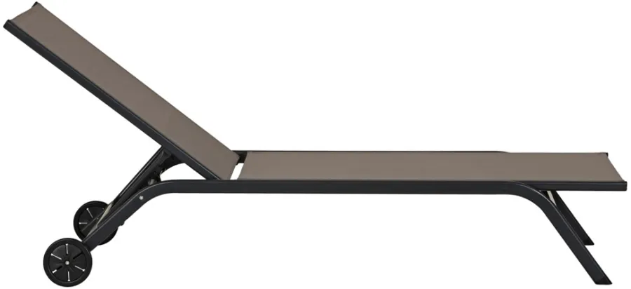 Hot Sunlife Solseng Lima 190,8 x 67 x 30 cm - ® Svart/grå