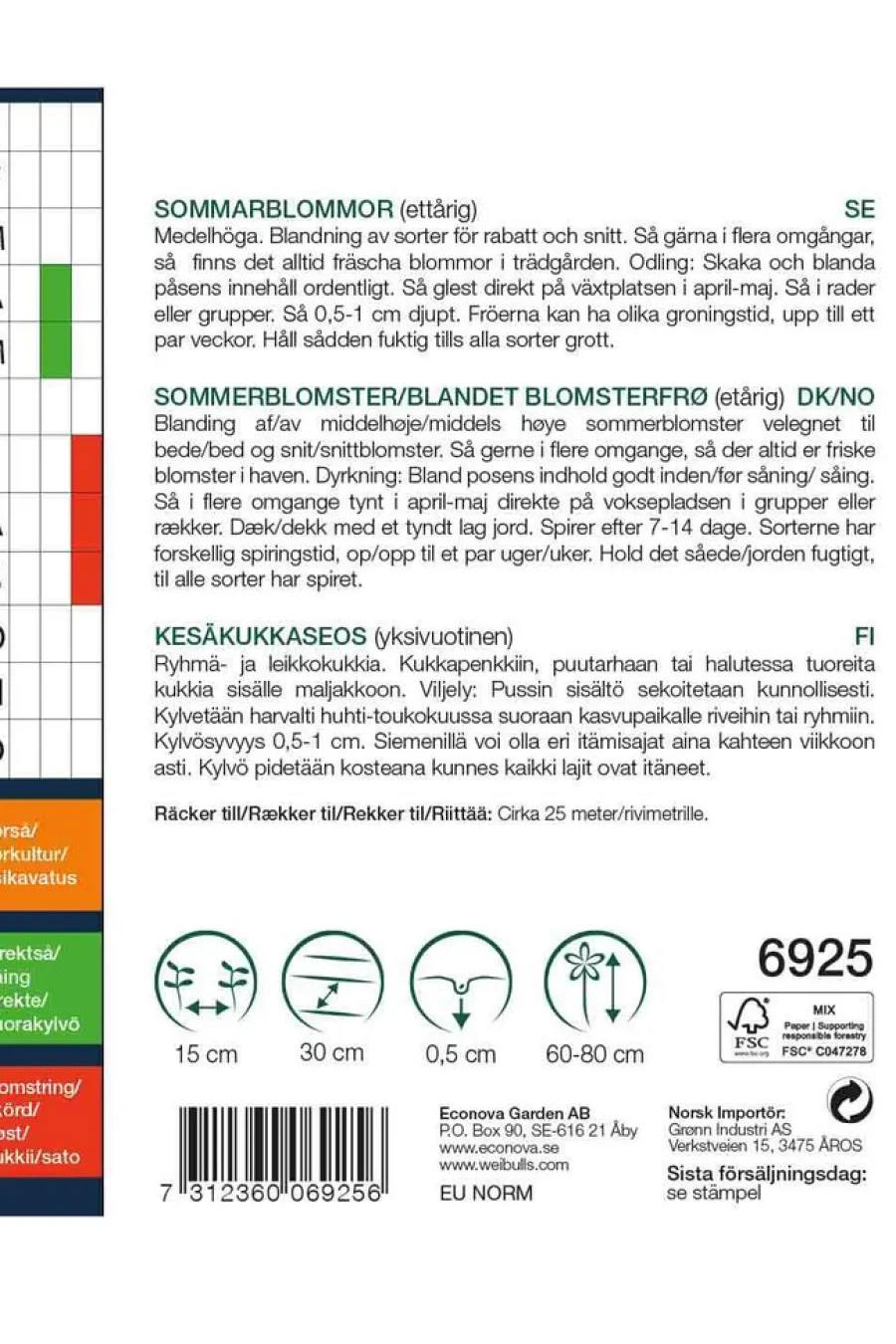 New Weibulls Sommerblomster mix big pack