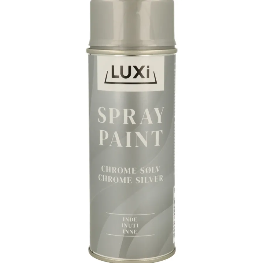 Outlet Luxi Spraymaling chrome sølv blank 400 ml -
