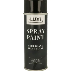 Outlet Luxi Spraymaling svart blank 400 ml -