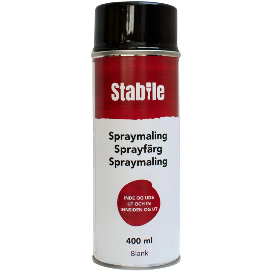 Hot Stabile Spraymaling svart blank 400 ml -