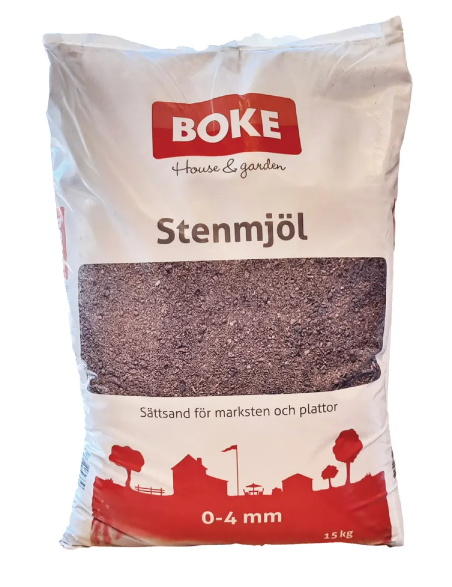 Hot Boke Steinmel 0-4 mm grå 15 kg