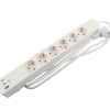 New Elworks 6-stikkontakt schuko m/3 x USB PD65W 1,5 m –