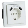 Clearance Elworks Stikkontakt 1V enkel m/jord USB