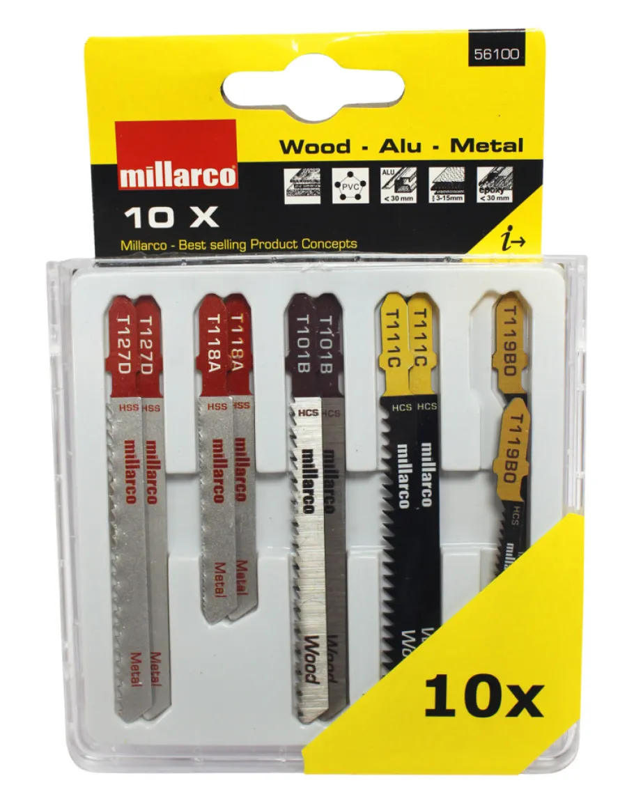 Online Millarco Stikksagblad "T" 10 stk.