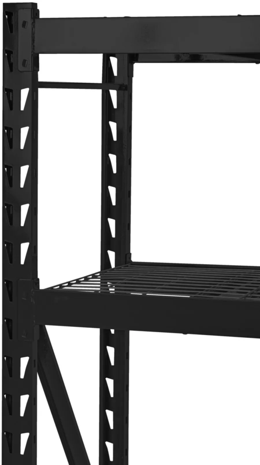 Online Probuilder Stålreol 4 hyller svart 196 x 183 x 61 cm - Matt svart