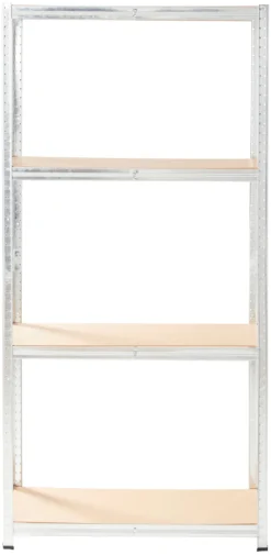 Clearance Stålreol m/4 hyller - 90 x 190 x 40 cm