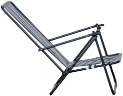 New Sunlife Strandstol Albany i metall og polyester - ® Blå/hvit