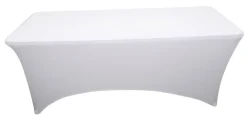 Sunlife Strekkduk Iowa til sammenleggbart bord 180 cm hvit - ®