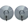 Online Target Sugekopp med krok transparent/krom 2 stk. -