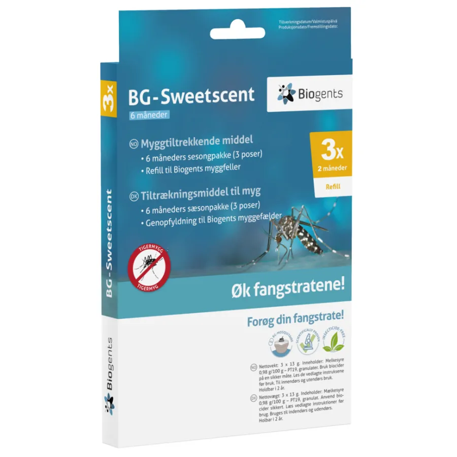 Hot Sweetscent sesongpakke til myggfelle - Biogent
