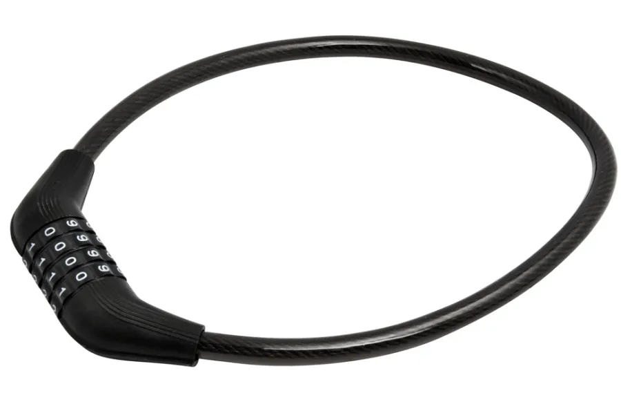 Discount Bikezone Sykkellås med kode Ø10 x 650 mm