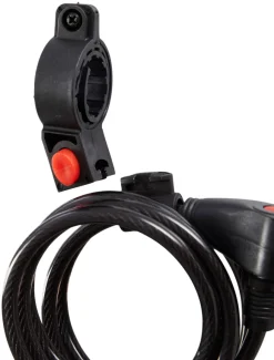 Online Bikezone Sykkellås spiralwire 150 cm - Svart