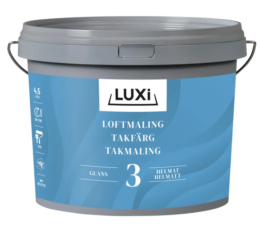 New Luxi Takmaling glans 3 4,5 liter - Hvit