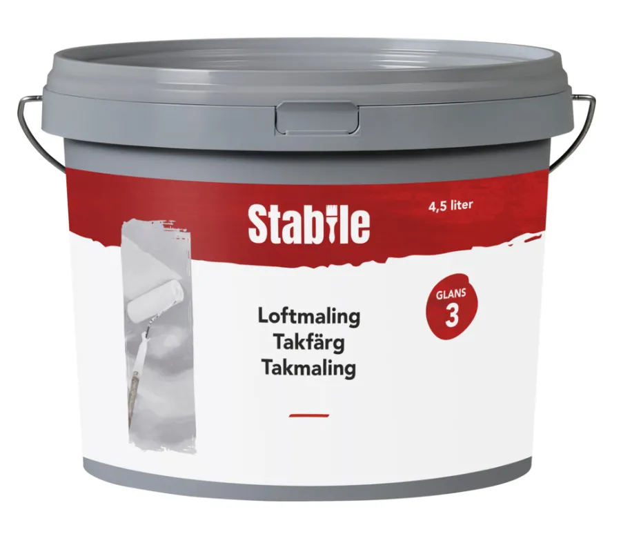 Hot Stabile Takmaling glans 3 4,5 liter - Hvit