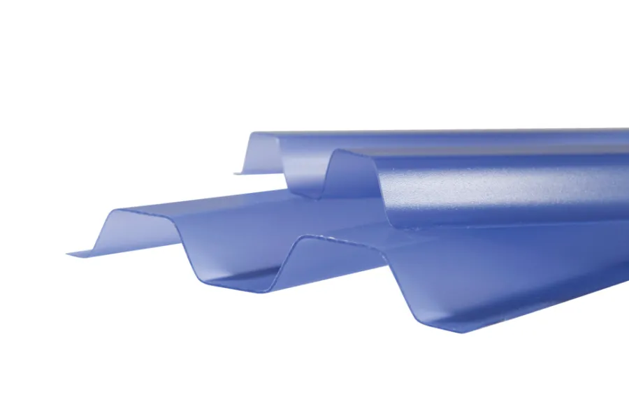 Rias Takplate 2500 x 1090 mm blåtonet