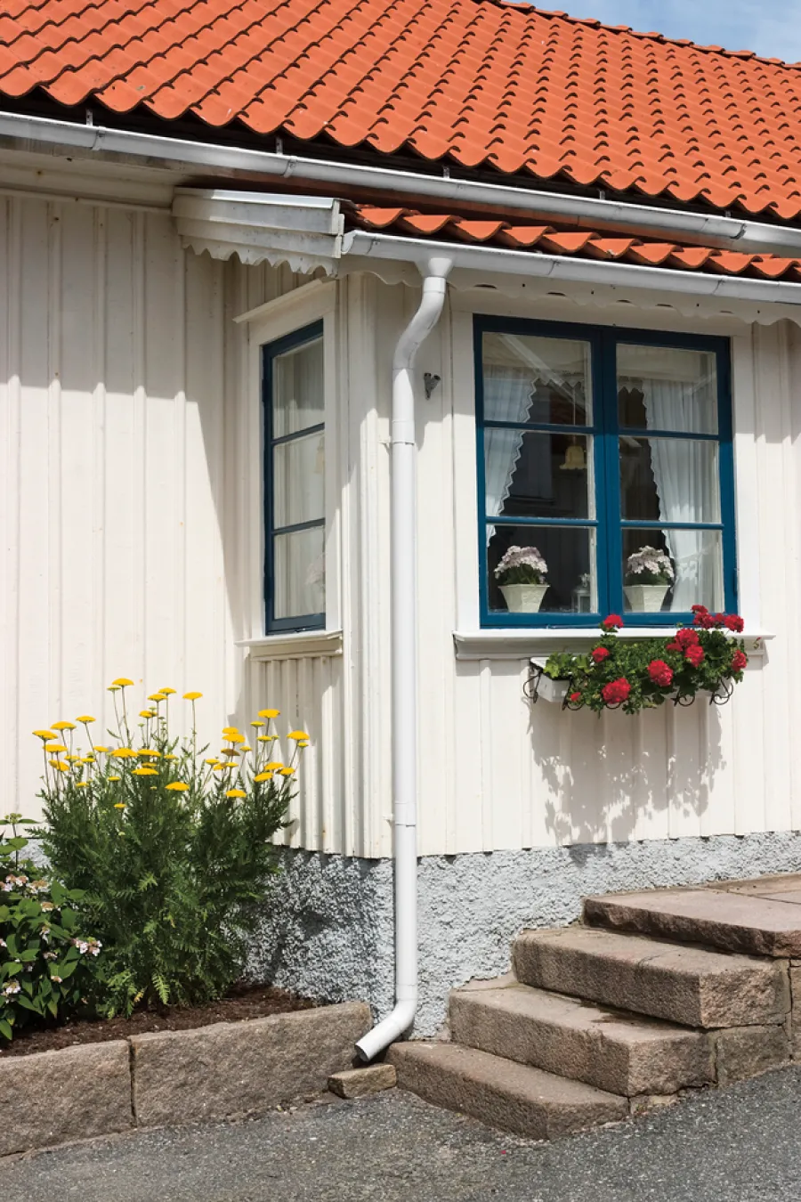 New Rias Takrenne 125 x 4000 mm Hvit
