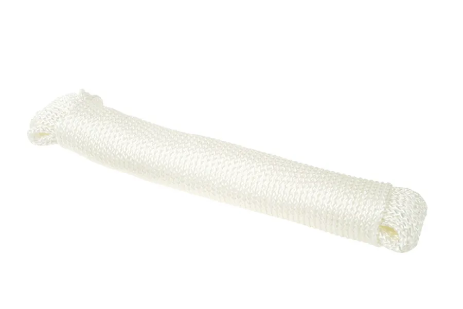 Clearance Tau flettet 4 mm x 30 meter hvitt