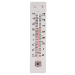 New Termometer inne/ute hvitt