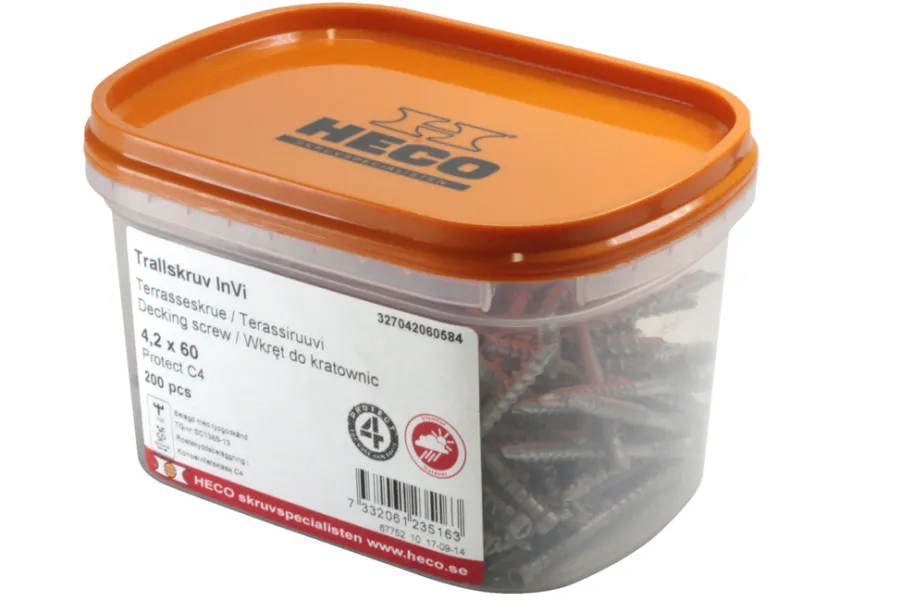 Sale Heco Terrasseskruer invisible 4,2 x 60 - 200 stk.