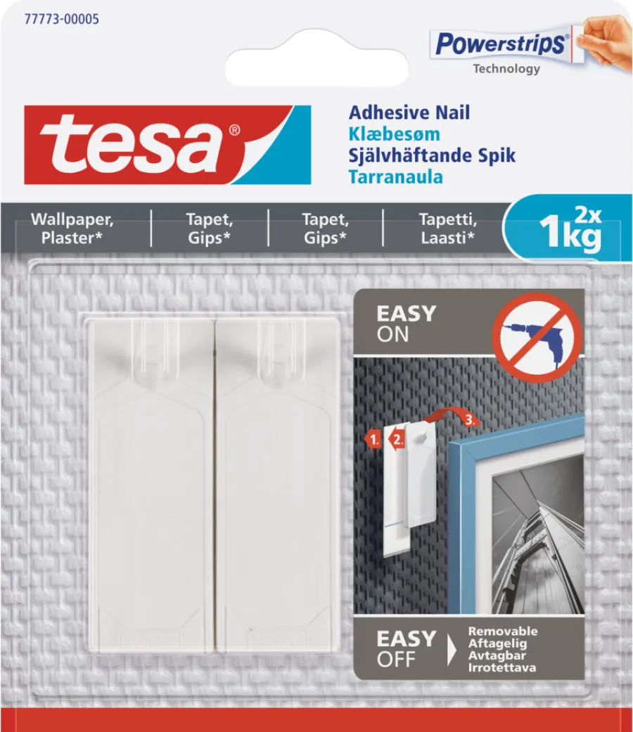 Online Tesa ® limspiker til tapet og gips 1 kg - 2 stk.
