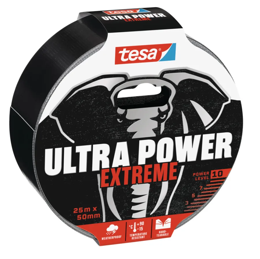 Outlet Tesa Ultra Power Extreme reparasjonstape 50 mm x 25 meter