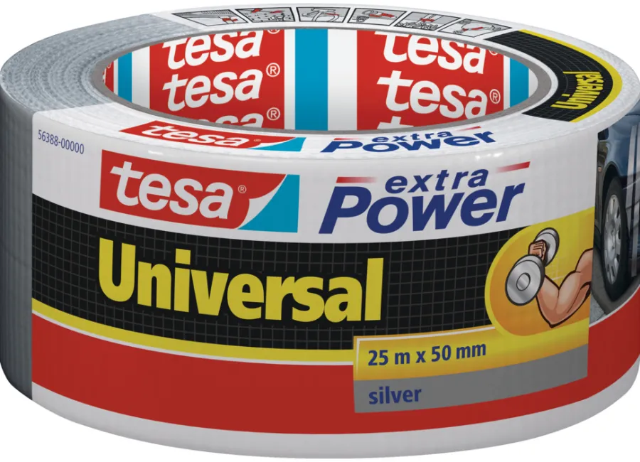 Hot Tesa Universal gaffatape sølv 50 mm x 25 meter