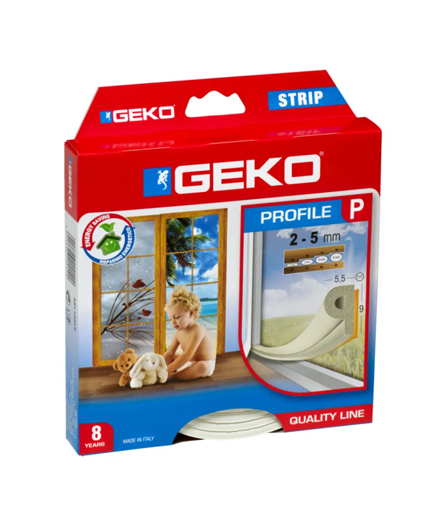 Best Tetningslist P-profil - 9 x 5,5 mm - 6 m Hvit