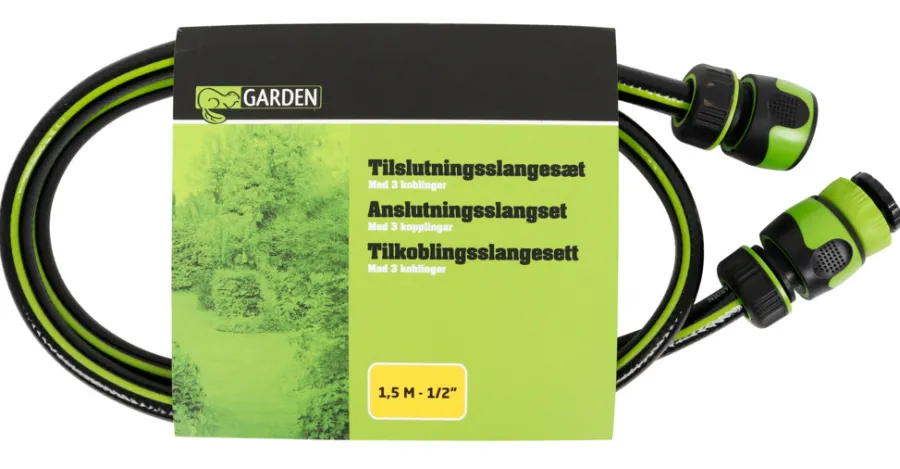 Online Garden Tilkoblingsslangesett t/slangevogn 1,5 meter - ®