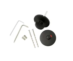 Best Toalettbeslag Ø50 mm matt svart