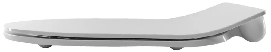 Nautic Toalettsete D-Shape slim soft close hvit