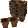 Weibulls Torvpotter firkantet 6 cm - 20 stk.