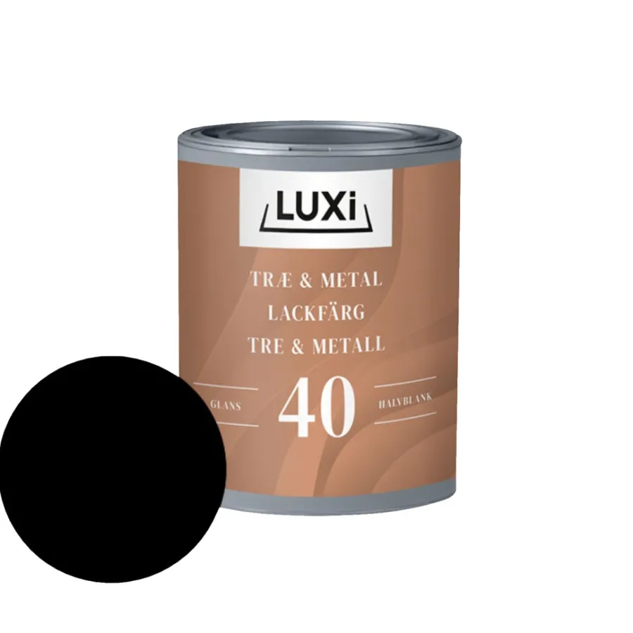 Discount Luxi Tre- & metallmaling 0,75 liter - Svart