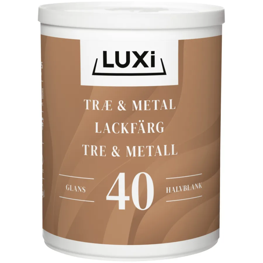 Hot Luxi Tre- & metallmaling vannbasert 0,75 l - Grå