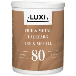 New Luxi Tre- & metallmaling vannbasert 0,75 l - Motehvit