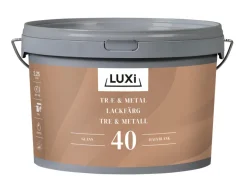 Best Luxi Tre- & metallmaling vannbasert RAL 9010 2,5 l - Renhvit RAL 9010