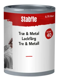 Outlet Stabile Tre- & metall motehvit maling 0,75 liter - Motehvit (NCS-kode S1002-Y20R)