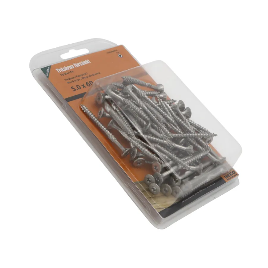 Outlet Heco Treskrue A4 5 x 60 mm 50-pk.