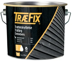 Clearance Træfix dekkbeis oljebasert 2,5 liter Hvit