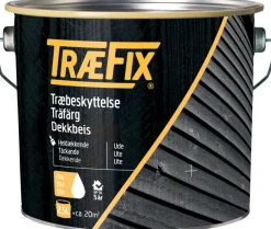Træfix dekkbeis oljebasert 2,5 liter svenskerød Svenskerød (svarende til NCS S 6030-Y70R og RAL 3009)